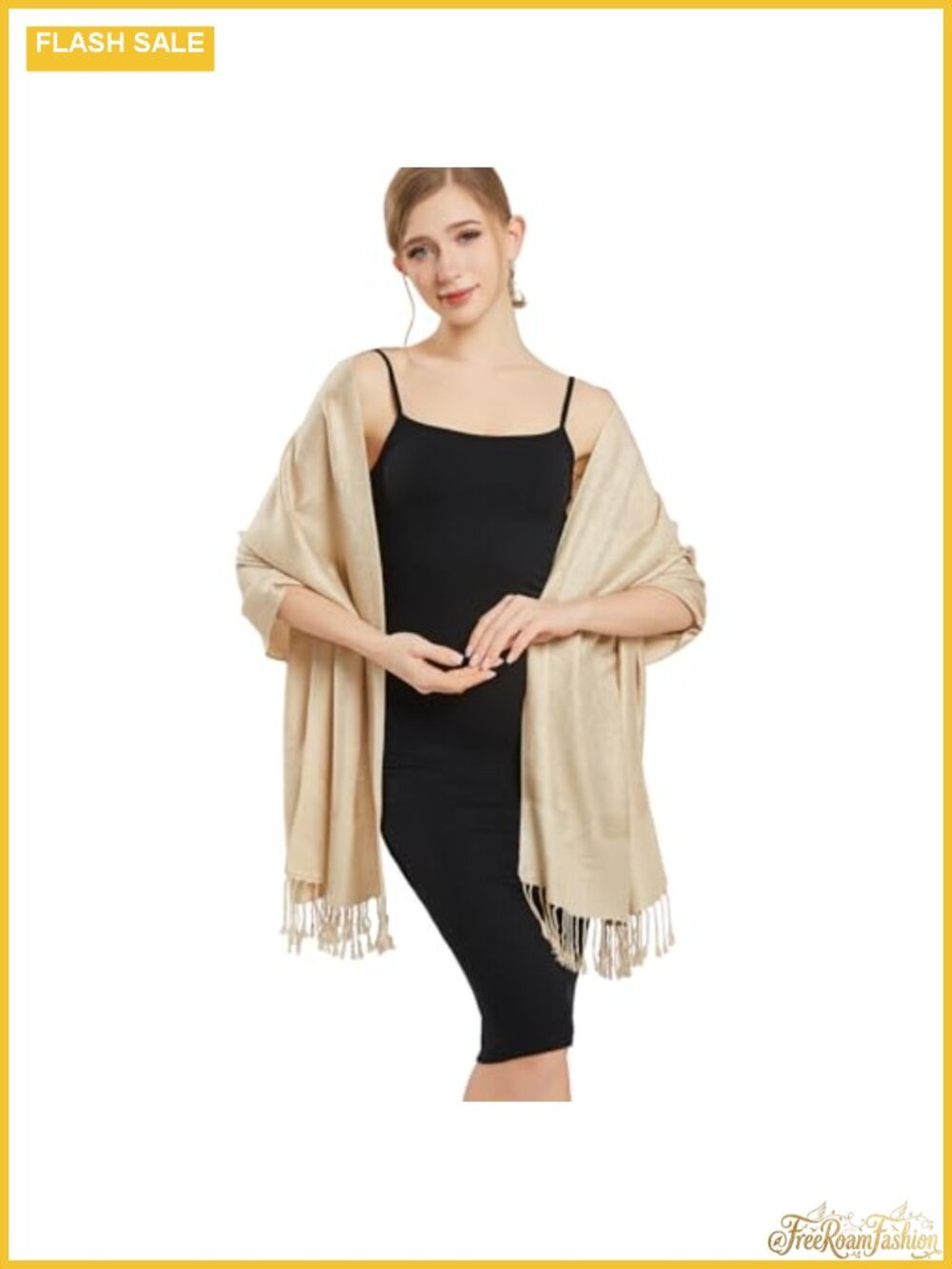 Silky Paisley Jacquard Pashmina Shawl Wrap Evening Travel Double-Side